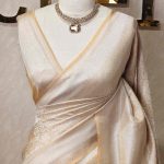 Banarasi with large suttle motifs all over the body part and with double boarder