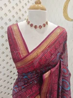 Chandheri with block print 113 - Image 2