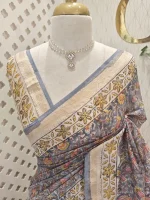 Chandheri with block print 114 - Image 2