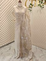 Organza with turkish like thread random floral design - Image 36