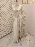 Organza with turkish like thread random floral design - Image 15