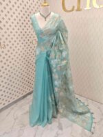 Organza with turkish like thread random floral design - Image 3