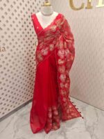 Organza with turkish like thread random floral design - Image 6