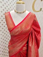 Soft Katan with diamond shape geometric designs