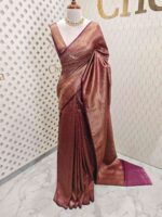 Soft katan with intricate paisley and double border - Image 12