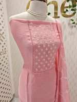 Salwar with leaf like pearl work on the yoke portion - Image 9