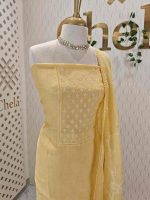 Salwar with leaf like pearl work on the yoke portion - Image 6