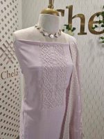 Salwar with flower like small pearl work on the neck - Image 2