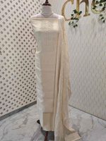 Salwar with flower like small pearl work on the neck - Image 6