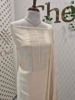 Salwar with flower like small pearl work on the neck - Image 5