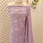 Salwar with multi colour floral design on body portion