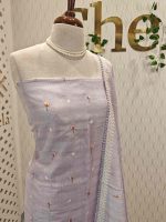 Salwar with intricate floral design and bird motify on  body end - Image 9