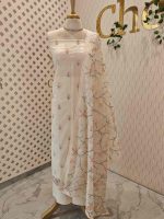 Salwar with swan and bird motify design and floral pattern on body - Image 2