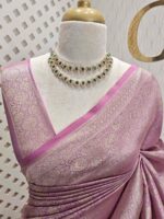 Banarasi with blossoms, veiny design - Image 23