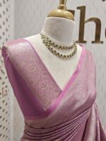 Banarasi with blossoms, veiny design - Image 24