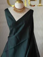 Kanjeevaram with diagonal golden zari work on pallu - Image 2