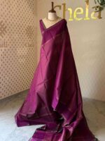 Kanjeevaram with check pattern and wide contrast border - Image 3