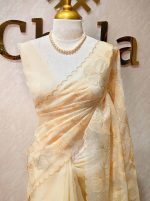 Organza with turkish like thread random floral design - Image 31