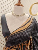 Soft silk with different geometric like printed pattern - Image 2