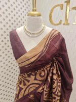 Soft silk with different geometric like printed pattern - Image 10