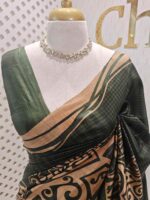 Soft silk with different geometric like printed pattern - Image 5
