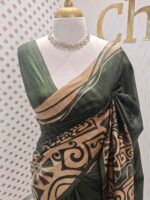 Soft silk with different geometric like printed pattern - Image 4