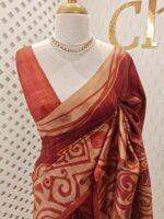 Soft silk with different geometric like printed pattern - Image 7