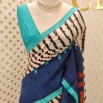 Soft silk with vertical animal print like pattern