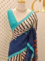 Soft silk with vertical animal print like pattern