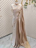 Banarasi saree with round and box like pattern all over the body and with suttle double border - Image 15
