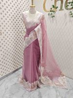 Organza with  wavy work, often referred to as Turkish embroidery - Image 24