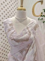 Organza with  wavy work, often referred to as Turkish embroidery - Image 20