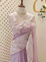 Organza with  wavy work, often referred to as Turkish embroidery - Image 16