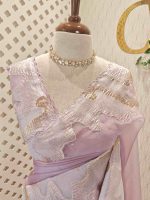 Organza with  wavy work, often referred to as Turkish embroidery - Image 17