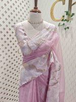 Organza with  wavy work, often referred to as Turkish embroidery - Image 13