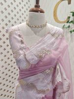 Organza with  wavy work, often referred to as Turkish embroidery - Image 14