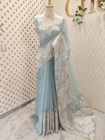 Organza with  wavy work, often referred to as Turkish embroidery - Image 12