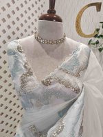 Organza with  wavy work, often referred to as Turkish embroidery - Image 2