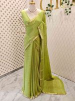 Viscose with check design and thin border (Dark) - Image 90