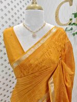 Viscose with check design and thin border (Dark) - Image 83