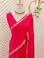 Viscose with check design and thin border (Dark) - Image 70