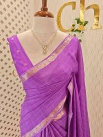 Viscose with check design and thin border (Dark) - Image 67