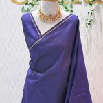 Kanjeevaram with small horizontal stripes on the body along with suttle contrast pallu