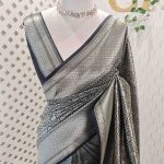 Banarasi with floral vein like jaal zari pattern allover the body
