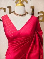 Tussar Banarasi with 7 Petal floral butta designs - Image 29