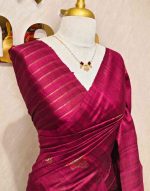 Tussar Banarasi with 7 Petal floral butta designs - Image 27