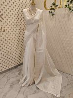 Kota silk with embroidery, sequence work on border and pallu - Image 15