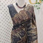 Organza with turkish like dropped lines pattern