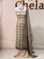 Net kota salwar material with an all-over paisley and floral patterns - Image 2