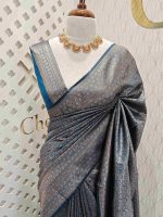 Soft katan with dotted leaf design - Image 4